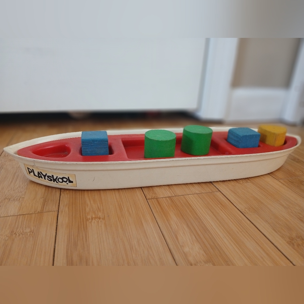 Vintage Playskool Shape Sorter Boat
